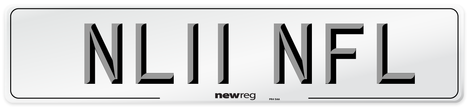 NL11 NFL Number Plate from New Reg